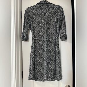 Express work or casual black and white dress